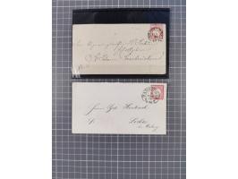 1872/74, 20 Briefe, Karten und Ganzsachen mit Hufeisenstempeln und weiteren Stempel-Besonderheiten. Dabei u.a. Brief mit badi