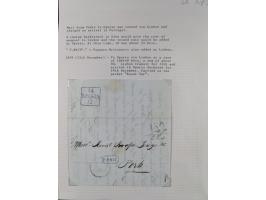 1839/57, 11 letters, all passing the British offices in Virgo or Cadiz, with different and interesting markings and cancels, 