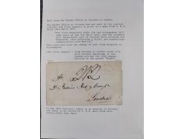 1839/57, 11 letters, all passing the British offices in Virgo or Cadiz, with different and interesting markings and cancels, 