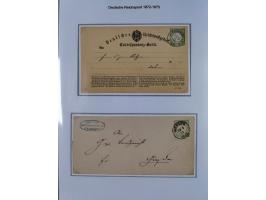 1872/74, Sammlung mit fast 90 Einzel- und Mehrfachfrankaturen der Wertstufen ⅓ Gr., 1 Gr., 2 Gr., 1 Kr. und 3 Kr. mit praktis