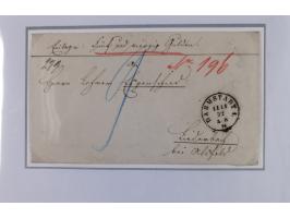 1872/74, Sammlung “Wertbriefe” mit 31 frankierten und zwei unfrankierten Wertbriefen. Dabei GSU mit Zufrankaturen, bessere Ei