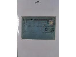 1872/74, Sammlung “Wertbriefe” mit 31 frankierten und zwei unfrankierten Wertbriefen. Dabei GSU mit Zufrankaturen, bessere Ei