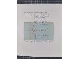 1797/1871, 20 letters, all passing the British Post Offices in Lisbon, with different and interesting markings and cancels, a