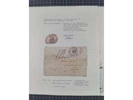 1797/1871, 20 letters, all passing the British Post Offices in Lisbon, with different and interesting markings and cancels, a
