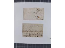 1797/1871, 20 letters, all passing the British Post Offices in Lisbon, with different and interesting markings and cancels, a