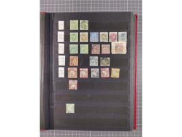 BERLIN-WESEL, kleine gestempelte Sammlung mit ca. 200 Werten, dabei u.a. Mi.-Nr. 1 im waagerechten Paar “WESEL” sowie "STRASS