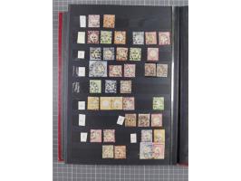 BERLIN-WESEL, kleine gestempelte Sammlung mit ca. 200 Werten, dabei u.a. Mi.-Nr. 1 im waagerechten Paar “WESEL” sowie "STRASS