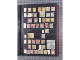 BERLIN-WESEL, kleine gestempelte Sammlung mit ca. 200 Werten, dabei u.a. Mi.-Nr. 1 im waagerechten Paar “WESEL” sowie "STRASS