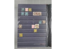 “1”-"1789", kleine Sammlung mit über 200 Werten, dabei einige wenige Paare, unterschiedliche Erhaltung