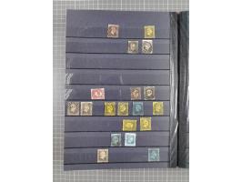 “1”-"1789", kleine Sammlung mit über 200 Werten, dabei einige wenige Paare, unterschiedliche Erhaltung