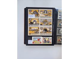 Notgeld-Serienscheine, saubere Sammlung in 16 meist dicken Steckalben, sauber nach Orten und Serien sortiert, überschlägig et