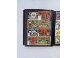 Notgeld-Serienscheine, saubere Sammlung in 16 meist dicken Steckalben, sauber nach Orten und Serien sortiert, überschlägig et