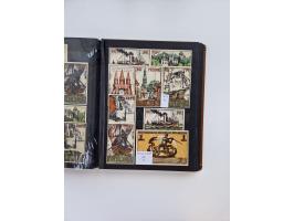 Notgeld-Serienscheine, saubere Sammlung in 16 meist dicken Steckalben, sauber nach Orten und Serien sortiert, überschlägig et