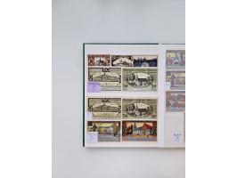 Notgeld-Serienscheine, saubere Sammlung in 16 meist dicken Steckalben, sauber nach Orten und Serien sortiert, überschlägig et