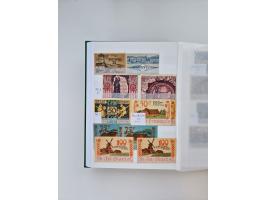 Notgeld-Serienscheine, saubere Sammlung in 16 meist dicken Steckalben, sauber nach Orten und Serien sortiert, überschlägig et