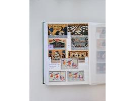 Notgeld-Serienscheine, saubere Sammlung in 16 meist dicken Steckalben, sauber nach Orten und Serien sortiert, überschlägig et