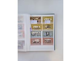 Notgeld-Serienscheine, saubere Sammlung in 16 meist dicken Steckalben, sauber nach Orten und Serien sortiert, überschlägig et