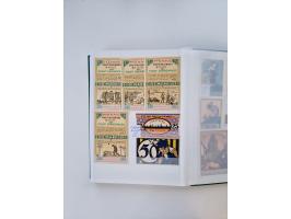 Notgeld-Serienscheine, saubere Sammlung in 16 meist dicken Steckalben, sauber nach Orten und Serien sortiert, überschlägig et