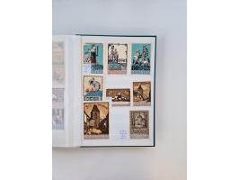 Notgeld-Serienscheine, saubere Sammlung in 16 meist dicken Steckalben, sauber nach Orten und Serien sortiert, überschlägig et