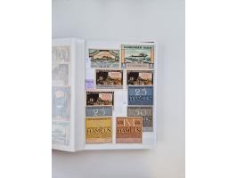 Notgeld-Serienscheine, saubere Sammlung in 16 meist dicken Steckalben, sauber nach Orten und Serien sortiert, überschlägig et