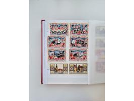 Notgeld-Serienscheine, saubere Sammlung in 16 meist dicken Steckalben, sauber nach Orten und Serien sortiert, überschlägig et