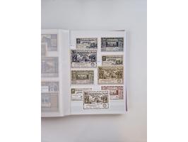 Notgeld-Serienscheine, saubere Sammlung in 16 meist dicken Steckalben, sauber nach Orten und Serien sortiert, überschlägig et