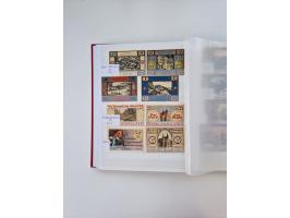 Notgeld-Serienscheine, saubere Sammlung in 16 meist dicken Steckalben, sauber nach Orten und Serien sortiert, überschlägig et