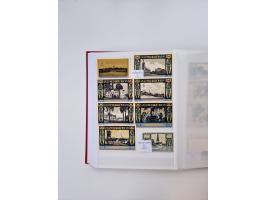 Notgeld-Serienscheine, saubere Sammlung in 16 meist dicken Steckalben, sauber nach Orten und Serien sortiert, überschlägig et