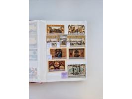 Notgeld-Serienscheine, saubere Sammlung in 16 meist dicken Steckalben, sauber nach Orten und Serien sortiert, überschlägig et