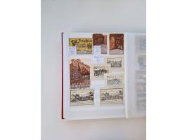 Notgeld-Serienscheine, saubere Sammlung in 16 meist dicken Steckalben, sauber nach Orten und Serien sortiert, überschlägig et