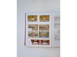 Notgeld-Serienscheine, saubere Sammlung in 16 meist dicken Steckalben, sauber nach Orten und Serien sortiert, überschlägig et