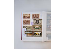 Notgeld-Serienscheine, saubere Sammlung in 16 meist dicken Steckalben, sauber nach Orten und Serien sortiert, überschlägig et