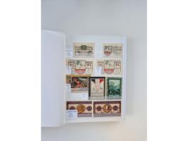 Notgeld-Serienscheine, saubere Sammlung in 16 meist dicken Steckalben, sauber nach Orten und Serien sortiert, überschlägig et