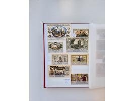 Notgeld-Serienscheine, saubere Sammlung in 16 meist dicken Steckalben, sauber nach Orten und Serien sortiert, überschlägig et