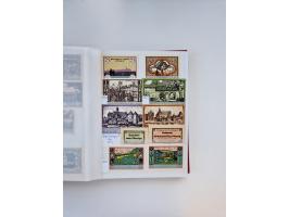 Notgeld-Serienscheine, saubere Sammlung in 16 meist dicken Steckalben, sauber nach Orten und Serien sortiert, überschlägig et