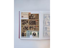 Notgeld-Serienscheine, saubere Sammlung in 16 meist dicken Steckalben, sauber nach Orten und Serien sortiert, überschlägig et