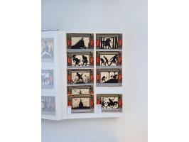 Notgeld-Serienscheine, saubere Sammlung in 16 meist dicken Steckalben, sauber nach Orten und Serien sortiert, überschlägig et