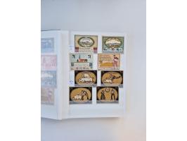 Notgeld-Serienscheine, saubere Sammlung in 16 meist dicken Steckalben, sauber nach Orten und Serien sortiert, überschlägig et