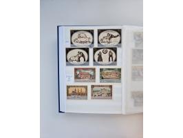 Notgeld-Serienscheine, saubere Sammlung in 16 meist dicken Steckalben, sauber nach Orten und Serien sortiert, überschlägig et