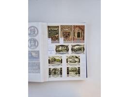 Notgeld-Serienscheine, saubere Sammlung in 16 meist dicken Steckalben, sauber nach Orten und Serien sortiert, überschlägig et