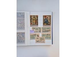 Notgeld-Serienscheine, saubere Sammlung in 16 meist dicken Steckalben, sauber nach Orten und Serien sortiert, überschlägig et