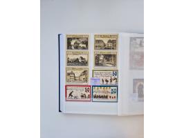 Notgeld-Serienscheine, saubere Sammlung in 16 meist dicken Steckalben, sauber nach Orten und Serien sortiert, überschlägig et