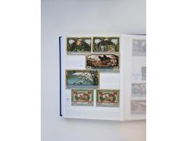 Notgeld-Serienscheine, saubere Sammlung in 16 meist dicken Steckalben, sauber nach Orten und Serien sortiert, überschlägig et