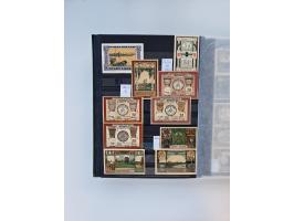 Notgeld-Serienscheine, saubere Sammlung in 16 meist dicken Steckalben, sauber nach Orten und Serien sortiert, überschlägig et