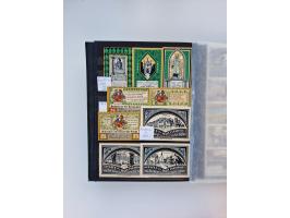 Notgeld-Serienscheine, saubere Sammlung in 16 meist dicken Steckalben, sauber nach Orten und Serien sortiert, überschlägig et