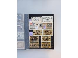 Notgeld-Serienscheine, saubere Sammlung in 16 meist dicken Steckalben, sauber nach Orten und Serien sortiert, überschlägig et