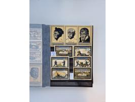 Notgeld-Serienscheine, saubere Sammlung in 16 meist dicken Steckalben, sauber nach Orten und Serien sortiert, überschlägig et