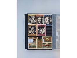 Notgeld-Serienscheine, saubere Sammlung in 16 meist dicken Steckalben, sauber nach Orten und Serien sortiert, überschlägig et