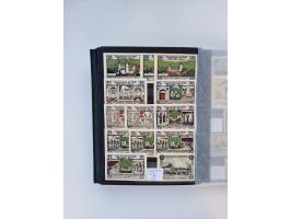 Notgeld-Serienscheine, saubere Sammlung in 16 meist dicken Steckalben, sauber nach Orten und Serien sortiert, überschlägig et