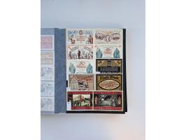 Notgeld-Serienscheine, saubere Sammlung in 16 meist dicken Steckalben, sauber nach Orten und Serien sortiert, überschlägig et